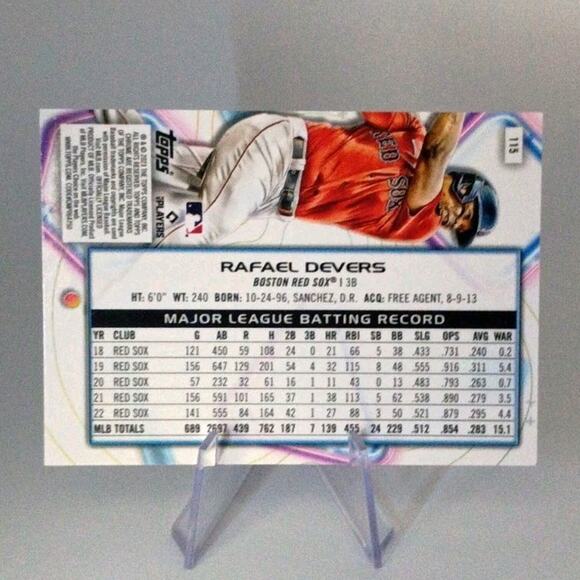 2023 Topps Cosmic Chrome - Rafael Devers #115 - Picture 4 of 5